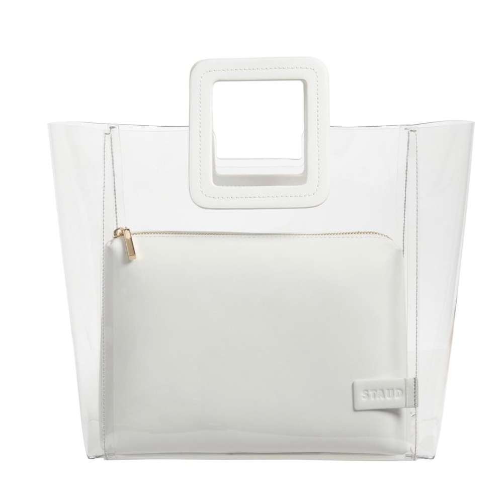 STAUD SHIRLEY BAG | CLEAR WHITE